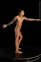 Nude Man White Standing poses - ALL Athletic Short Brown Standing poses - simple Standard Photoshoot Realistic